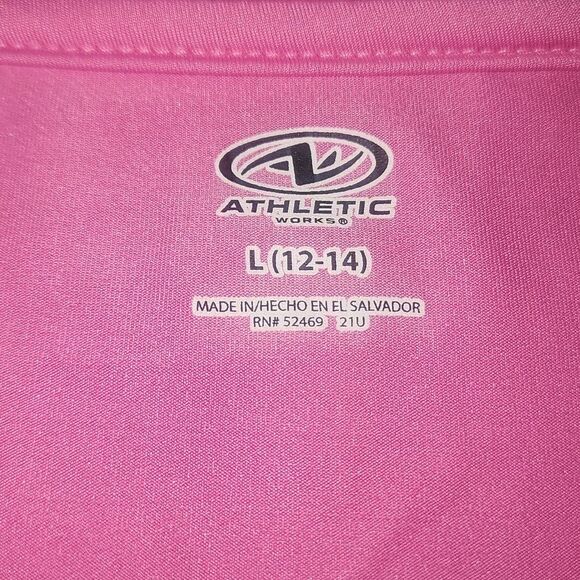 Athletic Works Women's Core Active Short Sleeve V-Neck T-Shirt Color Pink - Picture 3 of 7